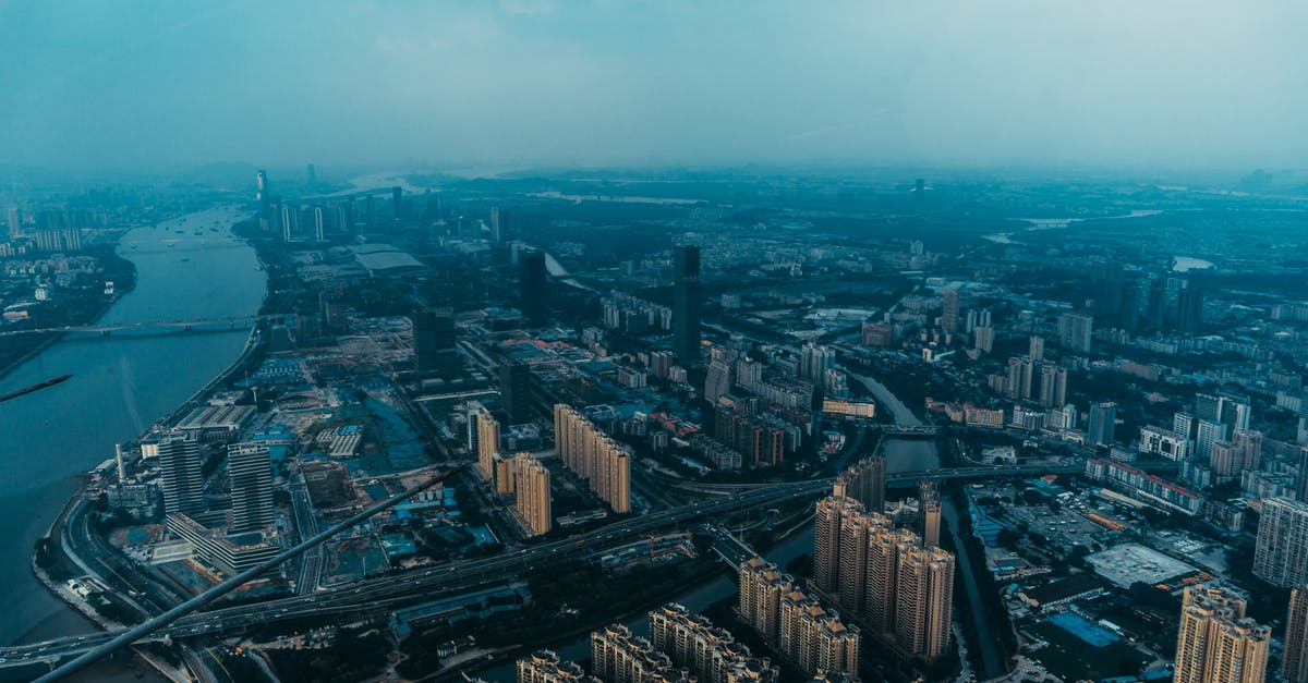 Getting from Tajikistan to China - Aerial Shot Of City