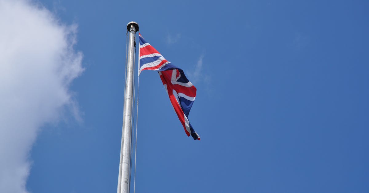 Getting identity photos in the UK - Low-Angle Shot of Flag of the United Kingdom