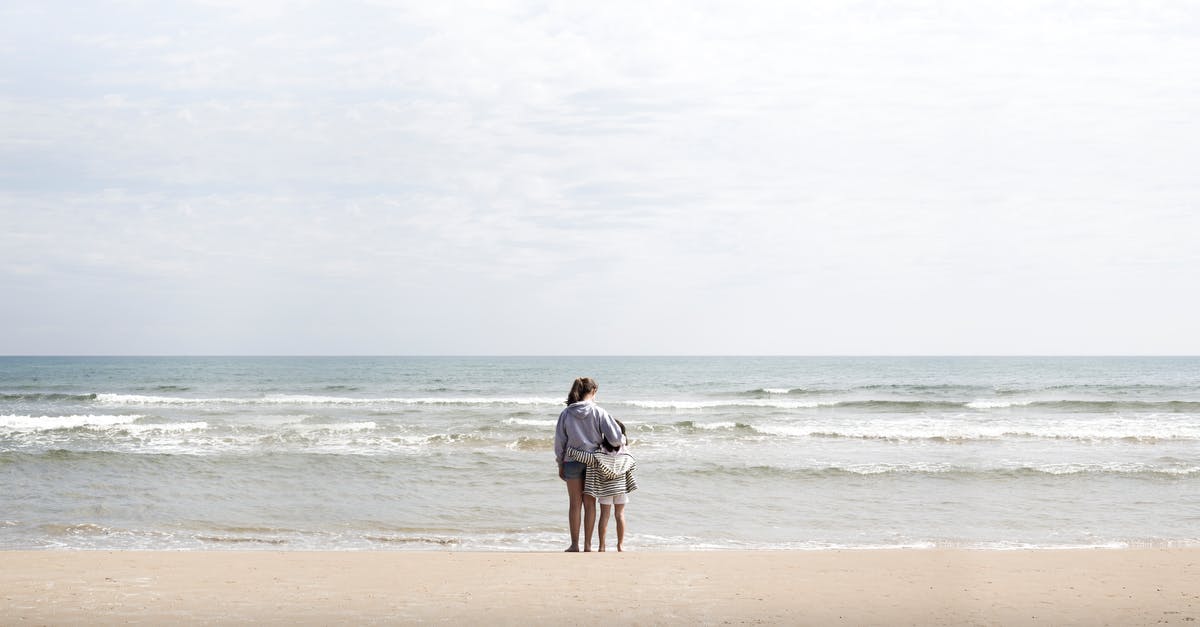 Getting to the Taj Mahal from Delhi and back? - Mother with Child Standing on the Beach 