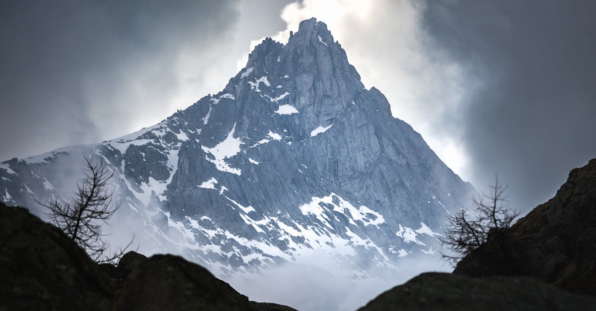 Geumjeongsan Mountain walkable? - Snow Covered Mountain Under Cloudy Sky