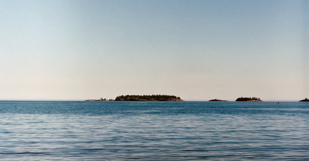 Gili islands to Mataram - Islands View Above the Sea Water