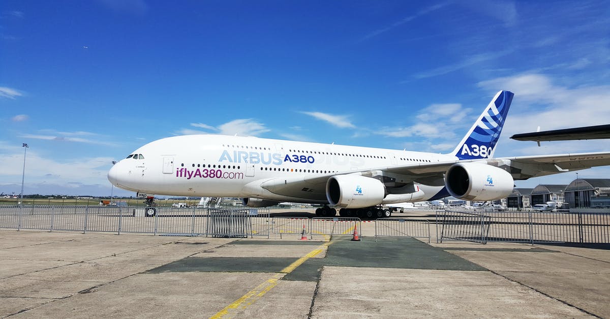 Going through Paris airport customs with 5 cell phones - An Airbus Parked at the Airport