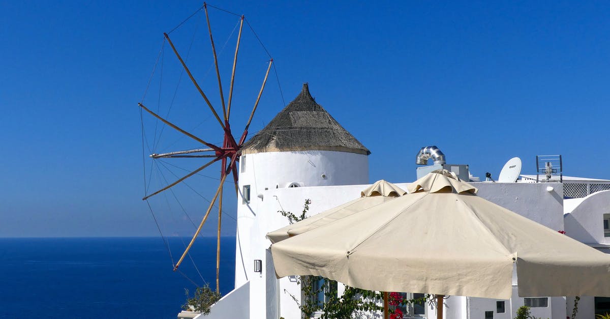 Greece Schengen Visa queries for UK resident - Moulin à Santorin