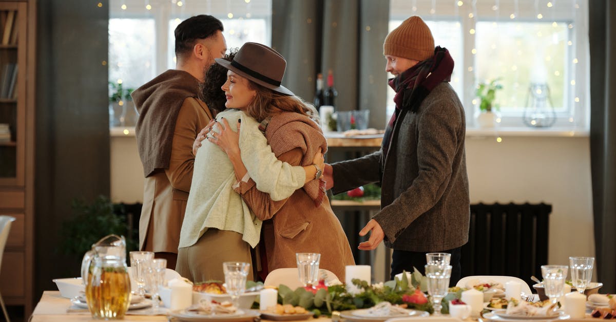 Guests at a motel - Family Get Together During Christmas