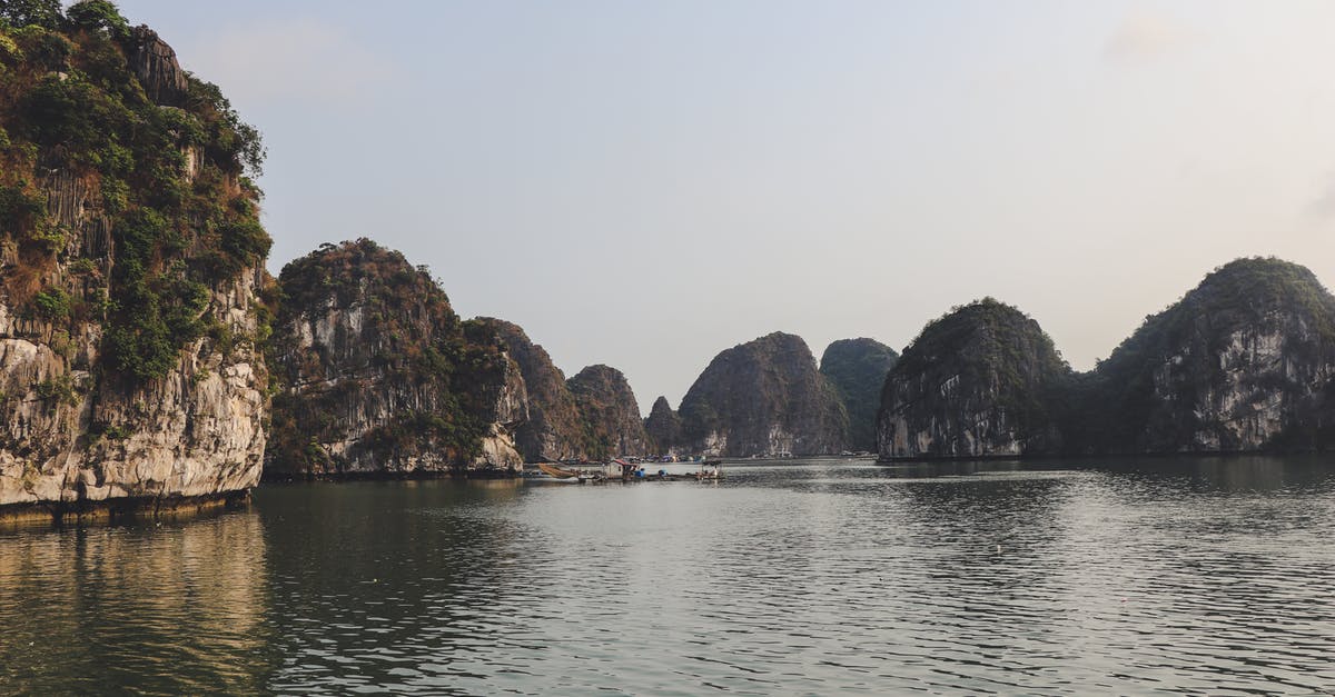 Ha Long Bay Viewpoints - Body of Water Near Rock Formations