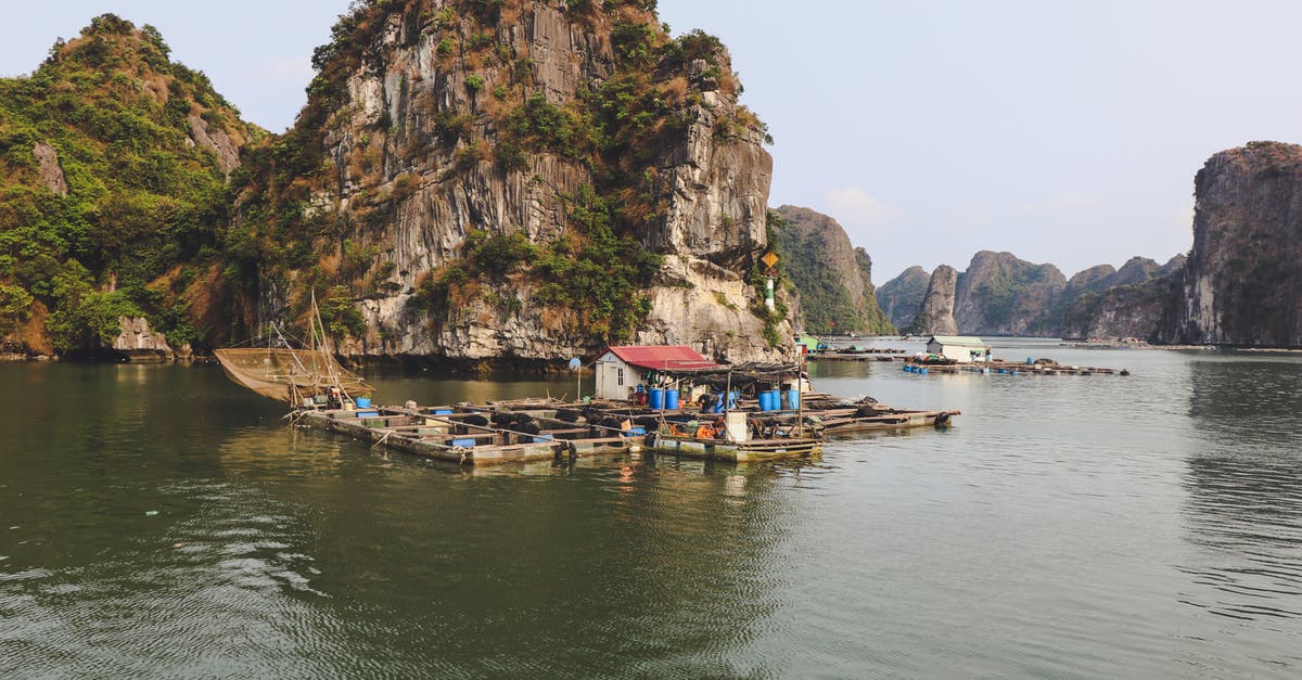 Ha Long Bay Viewpoints - Wooden Raft on Body of Water