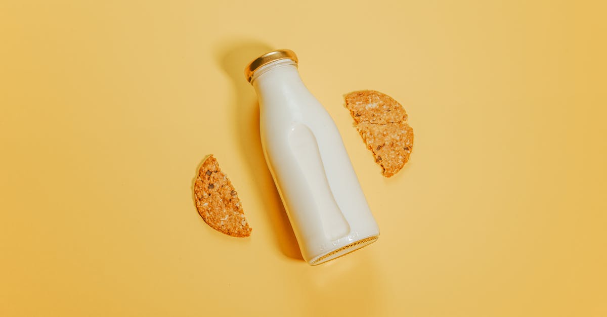 Half an hour layover in Vienna between international flights - Bottle of milk with cookies on surface