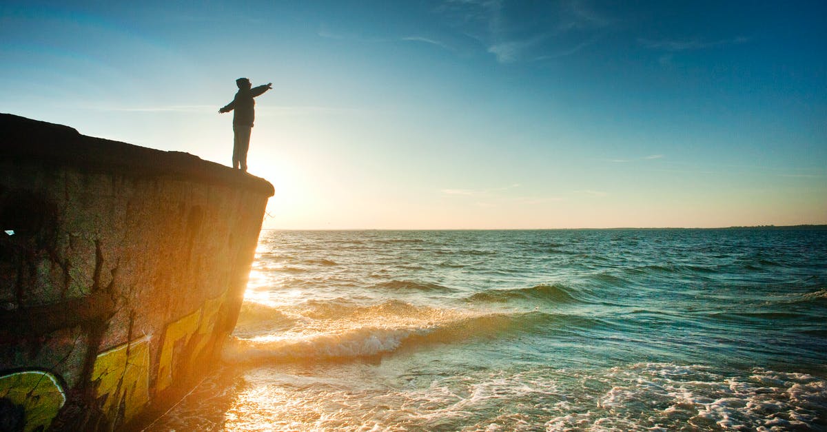 Has air travel always been safer than sea travel? [closed] - Silhouette of Person on Cliff Beside Body of Water during Golden Hour