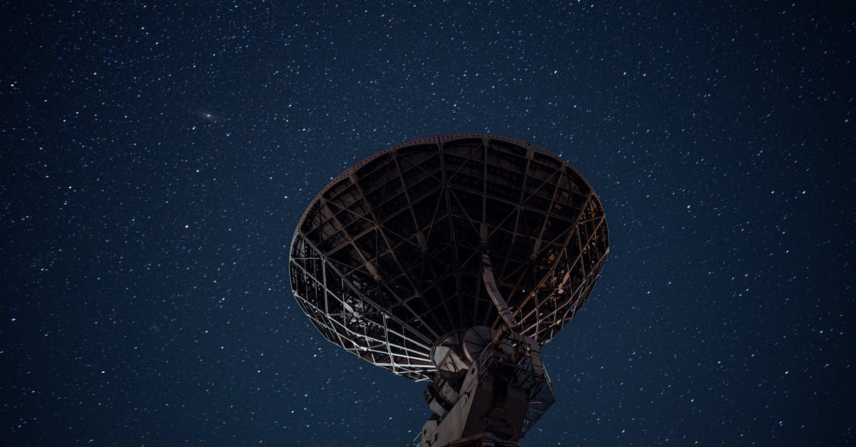 Has anyone ever actually received a GST refund, from India? - Radio telescope under bright starry sky