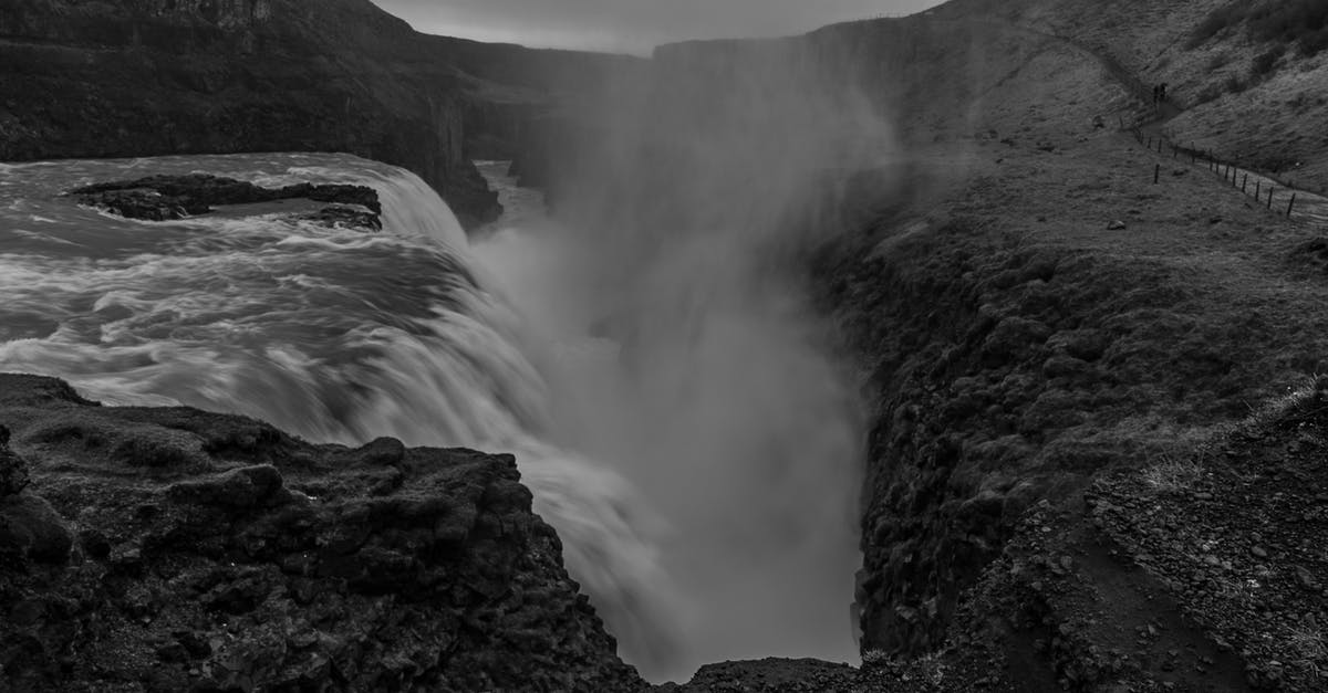 Hiking across Iceland - Graysclae Photography of Waterfalls