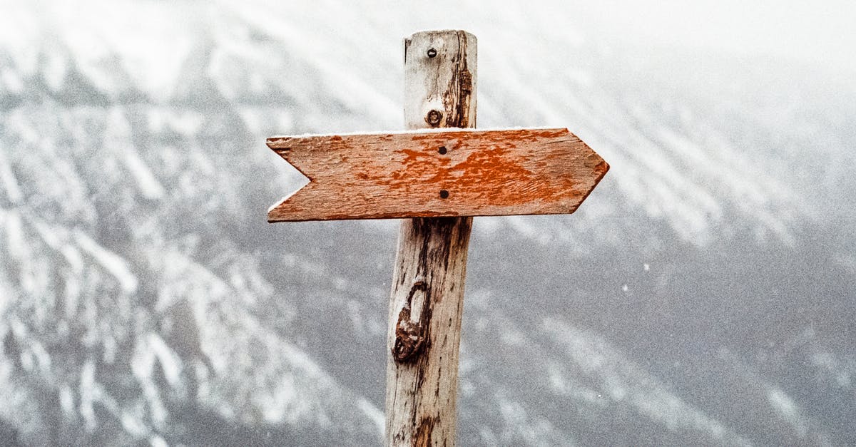 Hiking routes near Embrun - Brown Wooden Arrow Signed