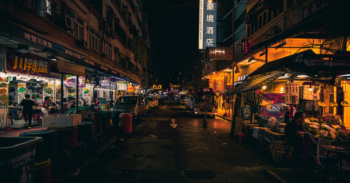 Hong Kong airport transit hotel - City during Night