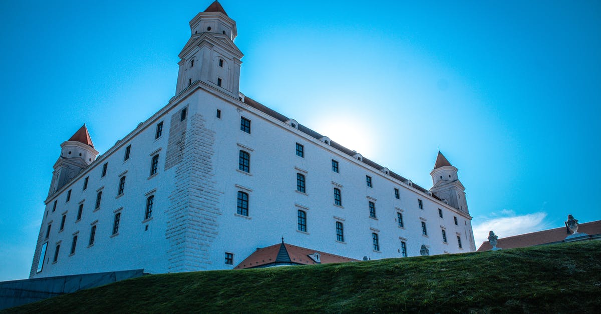 Hostels in Bratislava - White Concrete Building Under Blue Sky