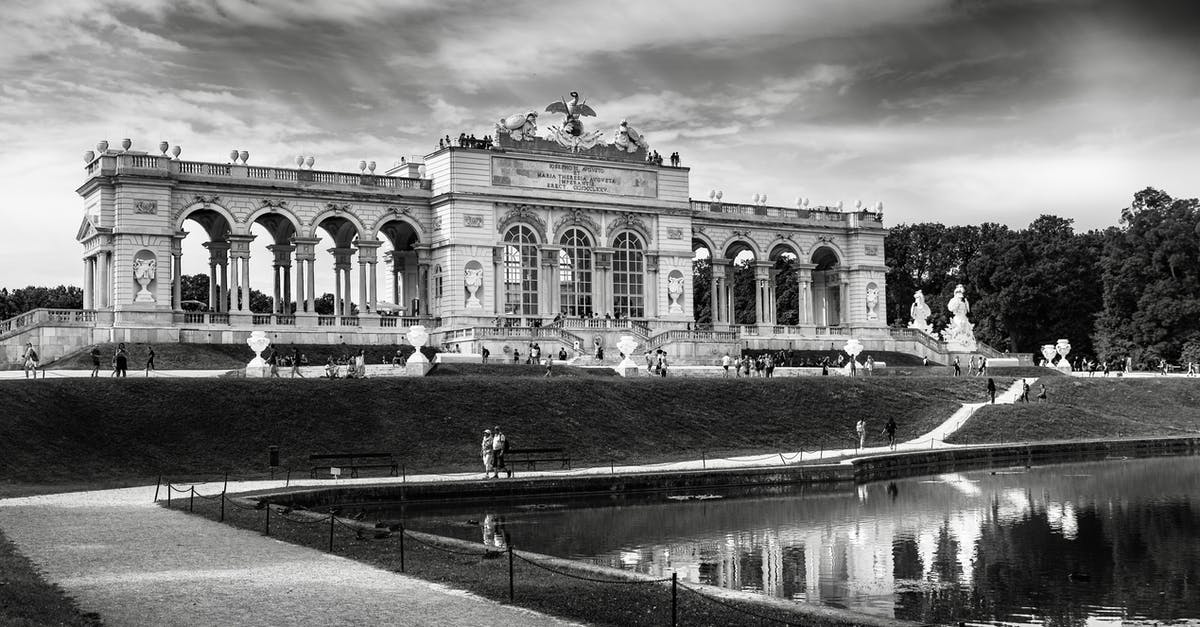 Hostels in Vienna - reservation and prepaid - Greyscale Photography Of Schönbrunn Palace