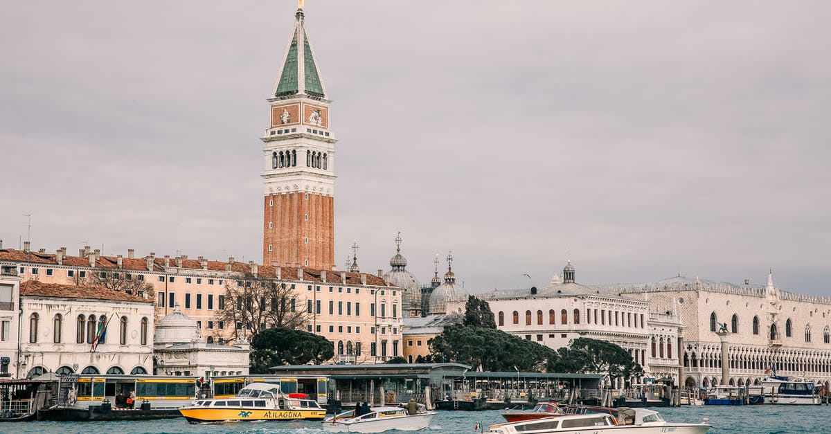 Hosting foreign minors in Switzerland and Italy - St Mark's Campanile as Seen from the Grand Canal