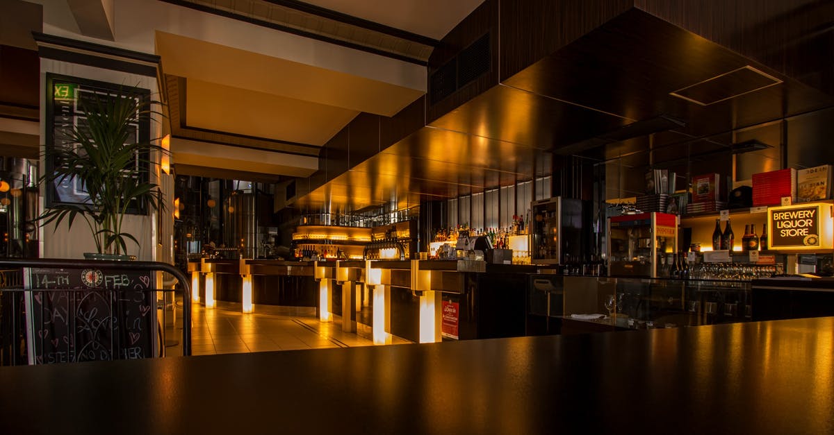 Hotel "rebooking" policy: full night's rate? - Empty Bar Filled With Lights