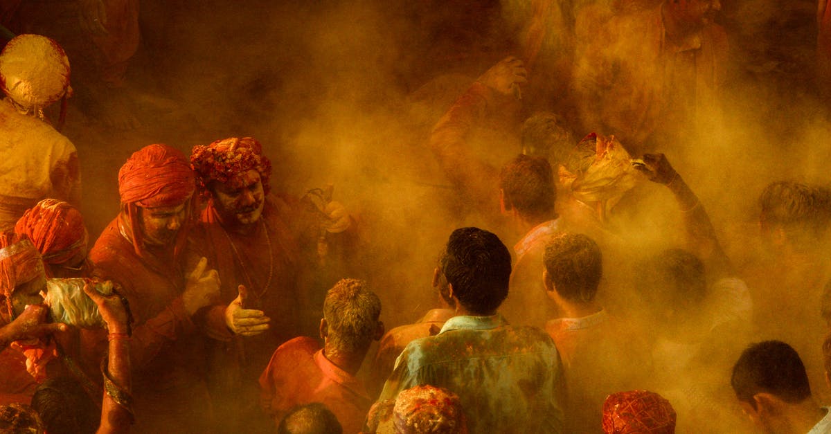 How big is the Holi festival in India? - Man Wearing Red Dress