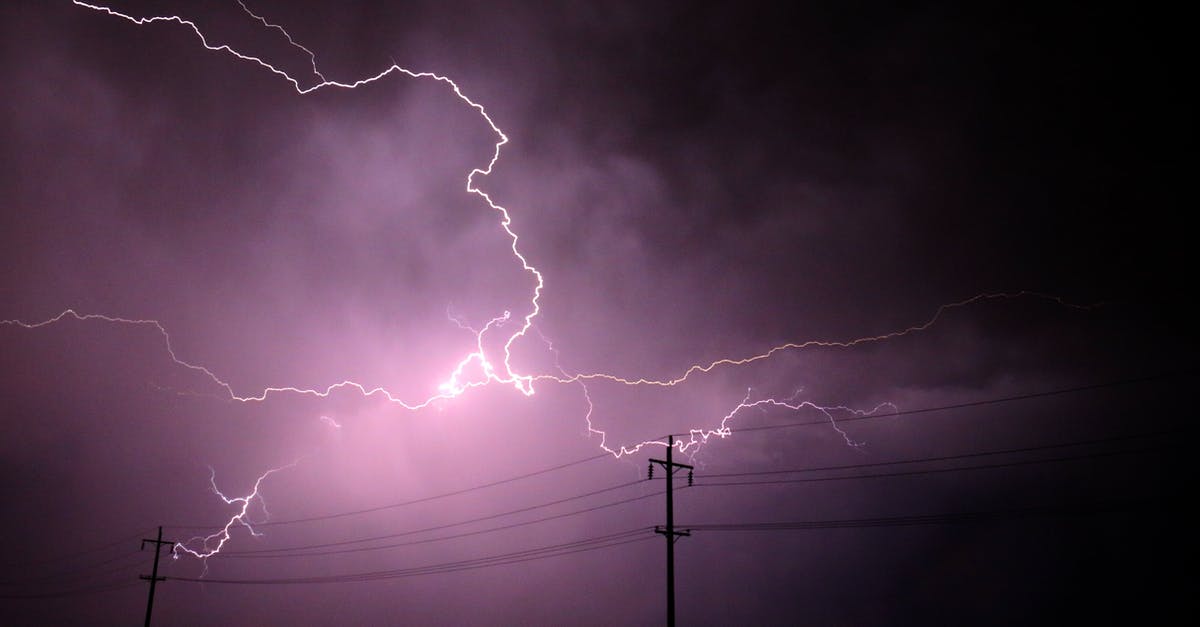 How can I charge my UK electric toothbrush in the USA? - Lightning Strike during Nighttime