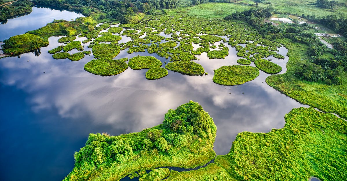 How can I know if a country allows drones? - Landscape Photography of Green Islands