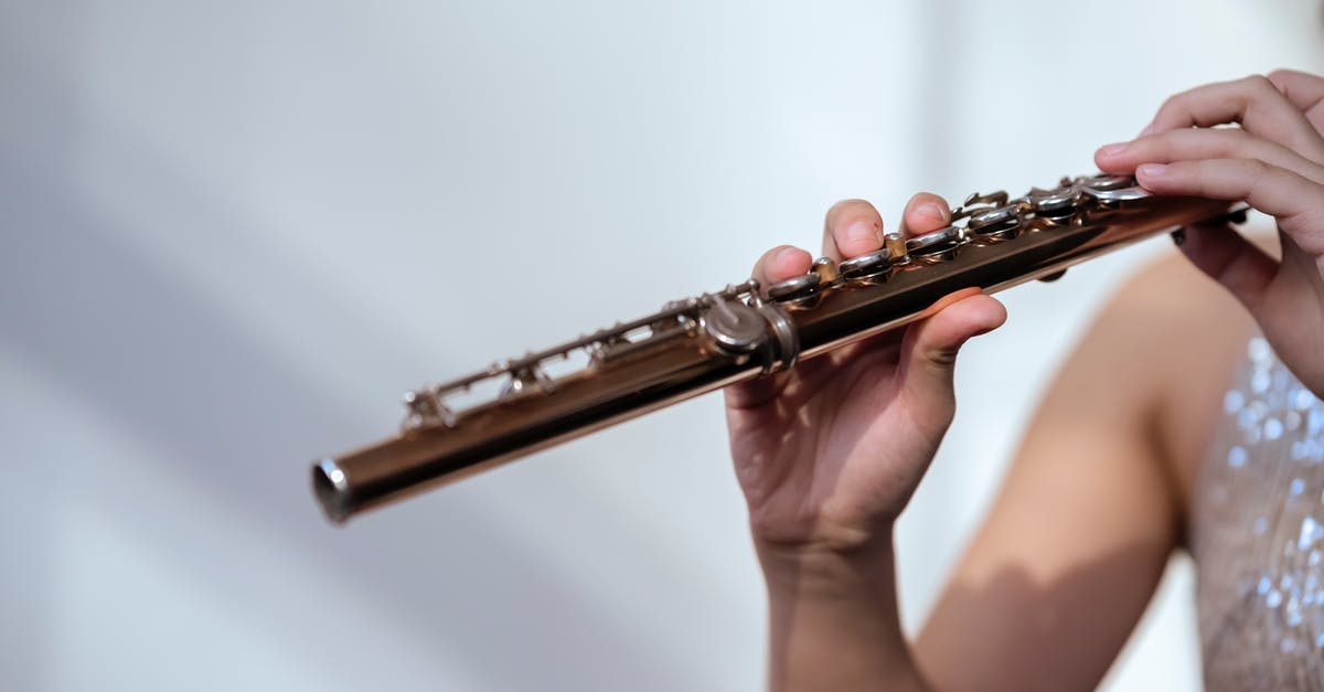 How can I live and work in the UK? [closed] - Crop unrecognizable female musician in glittering dress with bare shoulder playing flute on white background