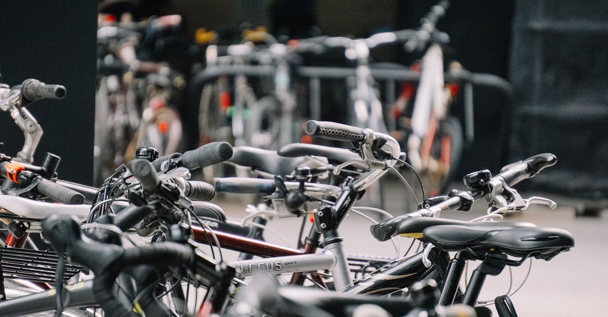 How common are campground bans on single travellers? - Bikes in parking space on street