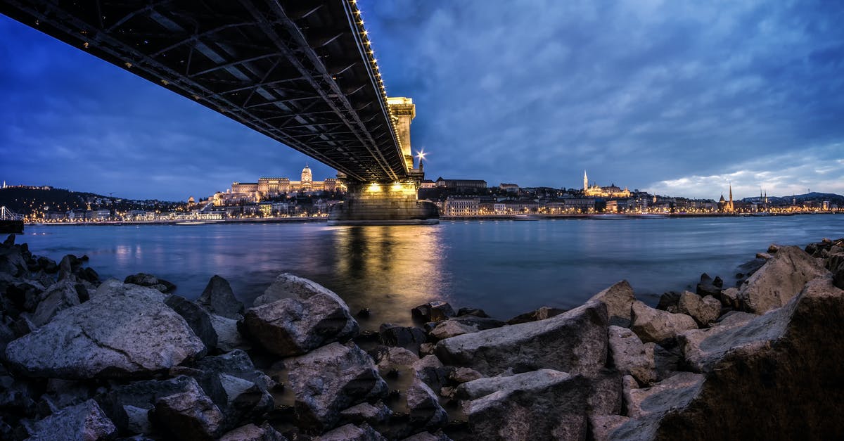 How did Malmö and Copenhagen connect before the Öresund Bridge? - View of Rocky Shore Under Bridge