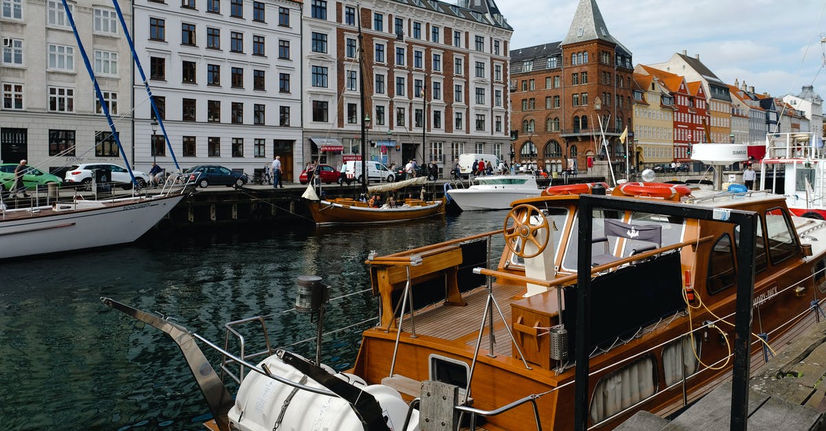 How did Malmö and Copenhagen connect before the Öresund Bridge? - Several Boats Floating in a Canal