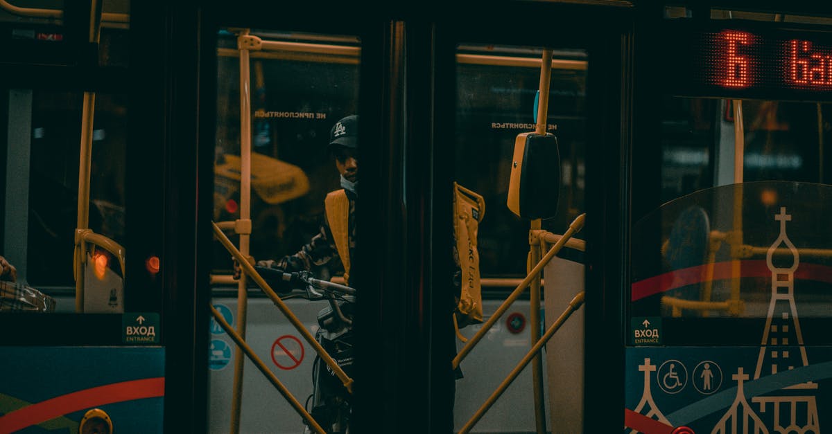 How do I access bicycle lockers at UK train stations? - A Man Inside the Train while Holding his Bicycle