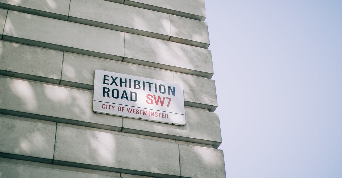 How do I address a vertical postcard? [closed] - Address Plate on Wall of Building in City of Westminster London