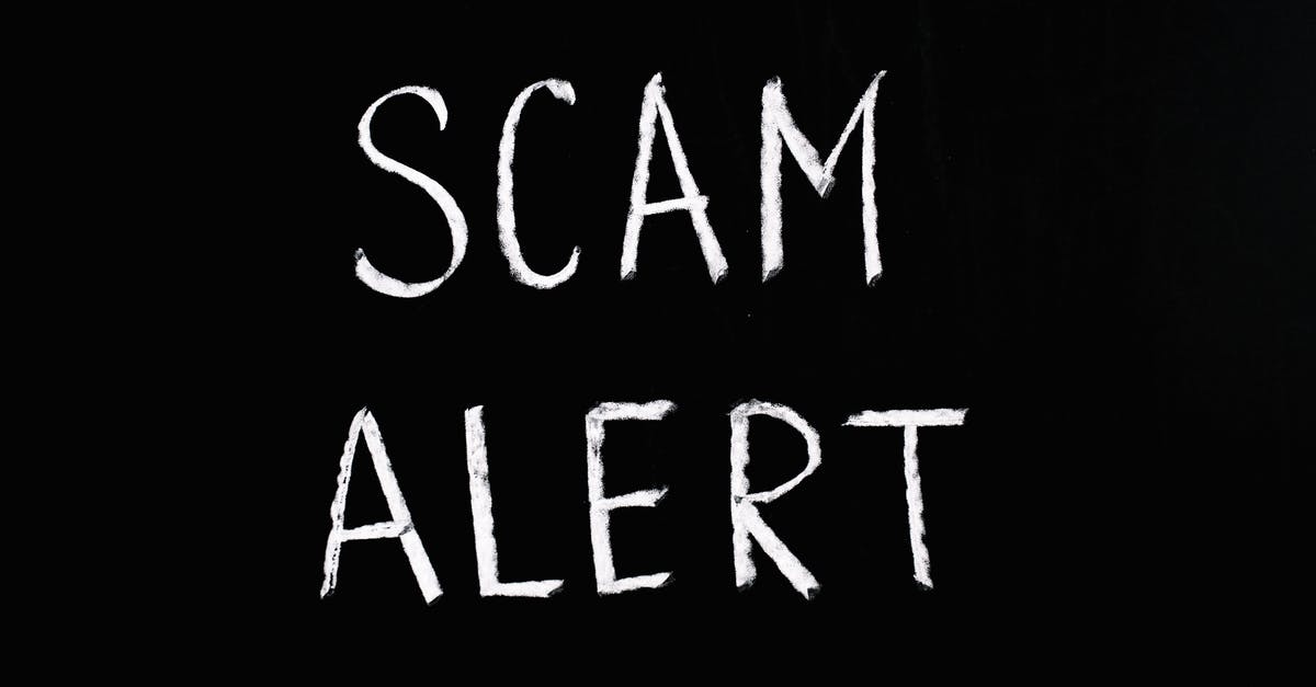 How do I recognize a scam website? - Scam Alert Letting Text on Black Background