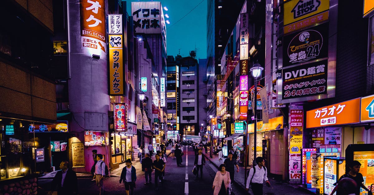 How easy is it to find stores that do tax refunds in Tokyo? - People Walking On The Streets Surrounded By Buildings