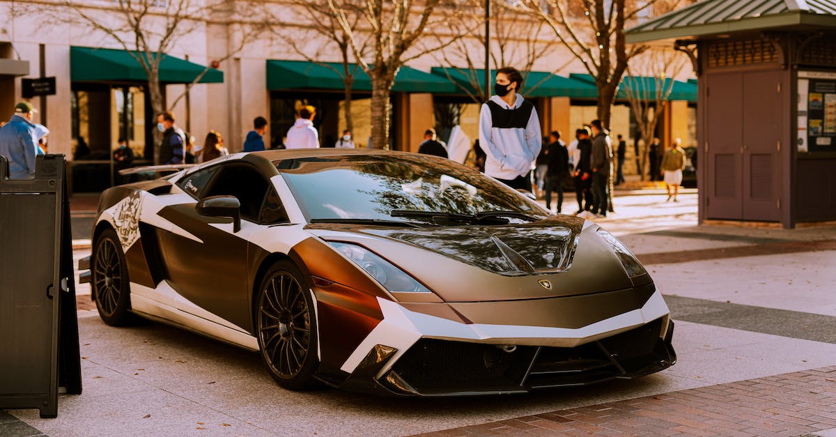 How expensive is Belgium? - A Black and White Lamborghini Gallardo