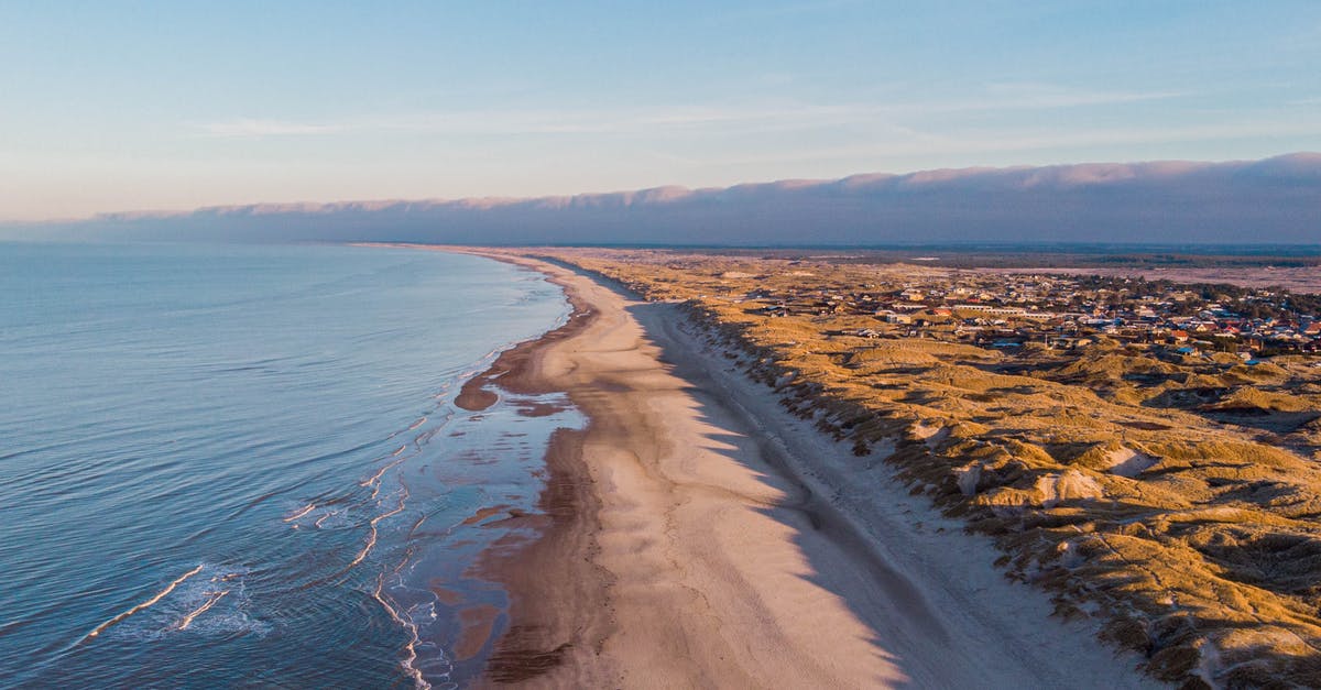 How far is the sea from Bruges and how easy is it to reach it? - Aerial Photo of Beach