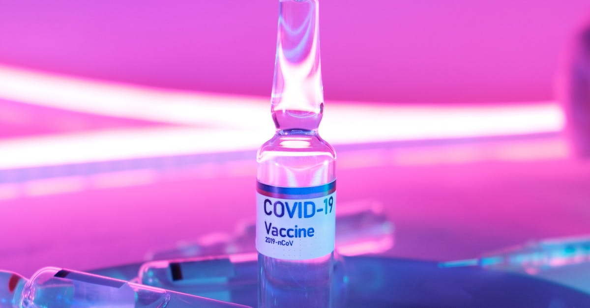 How impairing are current Australian quarantine procedures? - Glass clean ampoule with vaccine for COVID 19