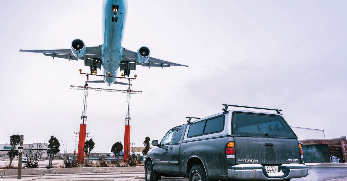 How is the air traffic before thanksgiving? - Airplane in Flight over Pickup Truck