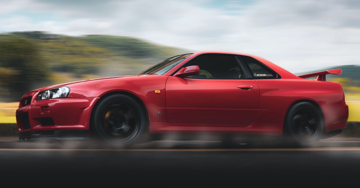 How long does a Red Flag stay in Airport system - Selective Focus Photography of Red Nissan Gt-r R34 Skyline Running on Road