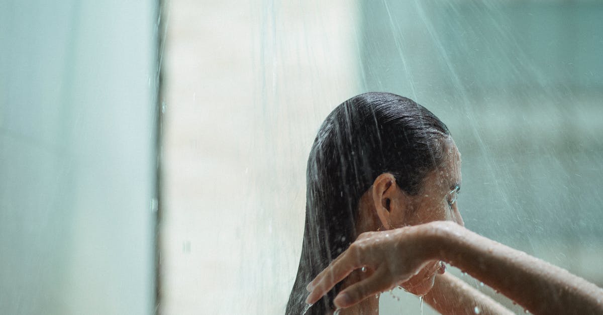 How long is an acceptable shower in Spain? [closed] - Calm woman washing in shower