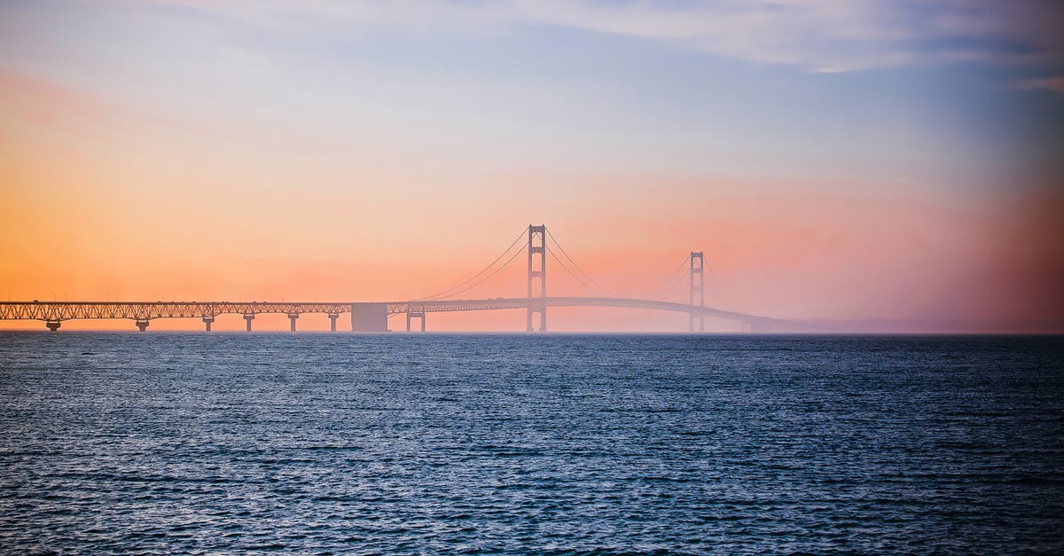 How long should I stay in the US? - The Straits of Mackinac Under the Mackinac Bridge