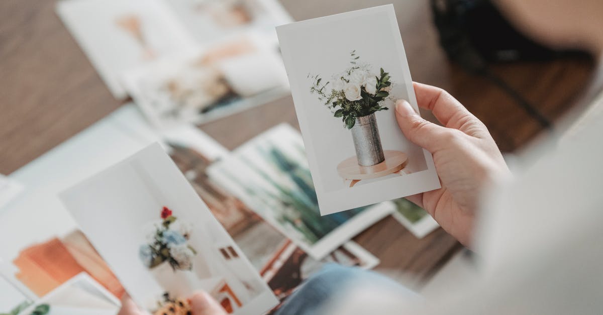 How to avoid offending people from different cultures when travelling? - From above of crop anonymous person comparing photos of floral bouquets at desk on blurred background