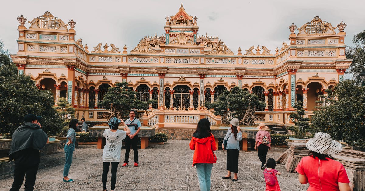 How to deal with other tourists taking pictures of my children? - People Near Building during Day