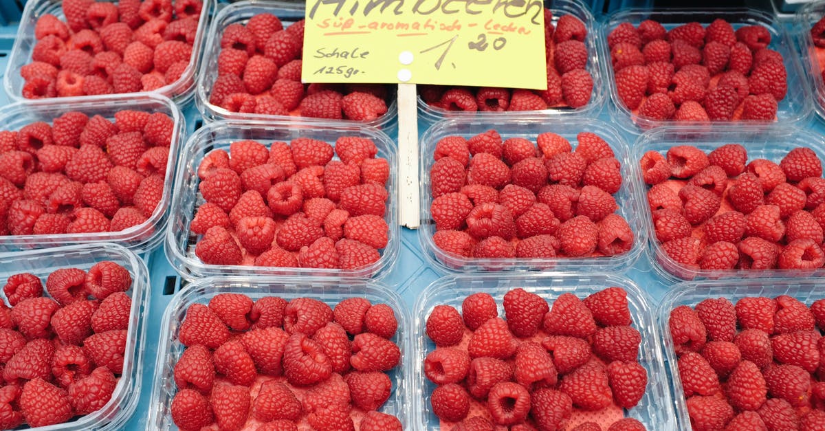 How to find dates of big events in any city? (e.g. to avoid price surge during trade fair) - Plastic containers with fresh raspberries on market stall