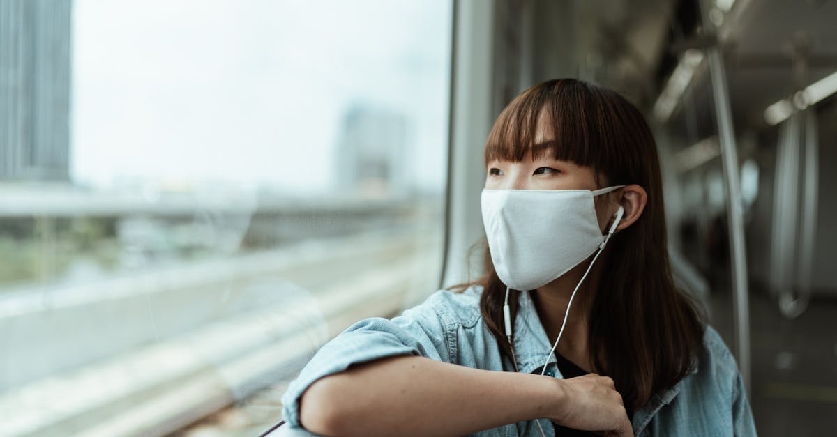 How to find out the name of a fellow Indian train passenger? - Woman Wearing a Face Mask on the Subway