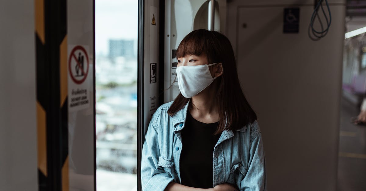 How to find out the name of a fellow Indian train passenger? - Woman Wearing a Face Mask on the Subway