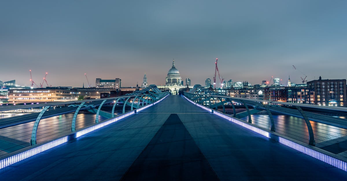 How to get a new UK Driver's licence while travelling? - Architectural Photography of Bridge Near of High-rise Buildings