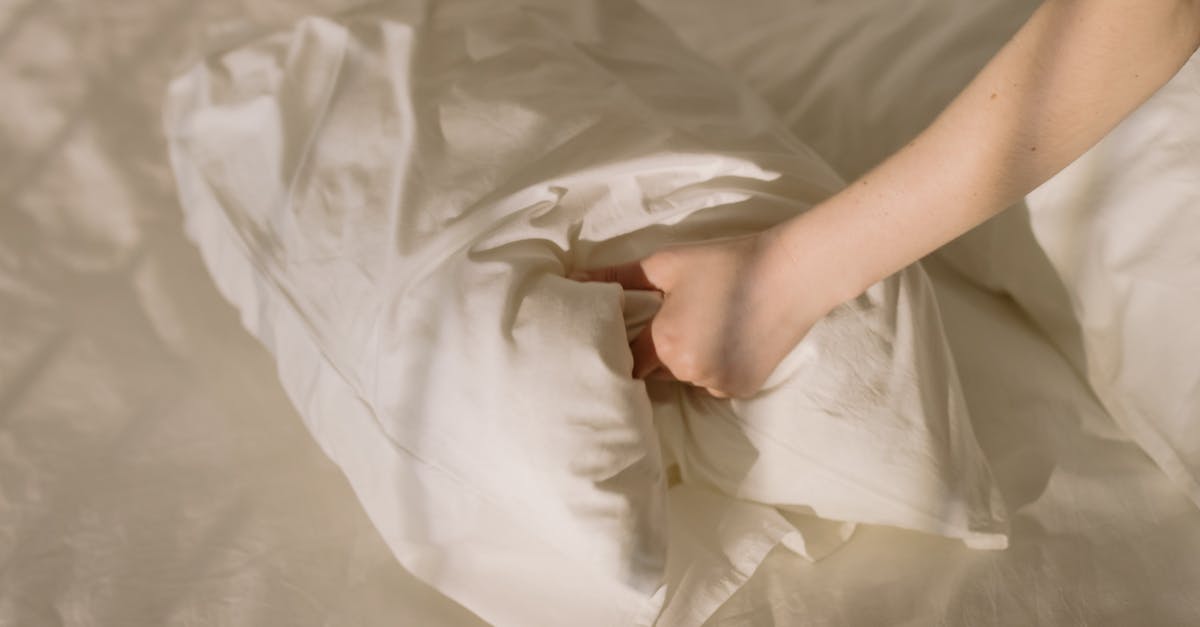 How to get clean bed linens at hotels? - Person Holding White Textile on White Bed