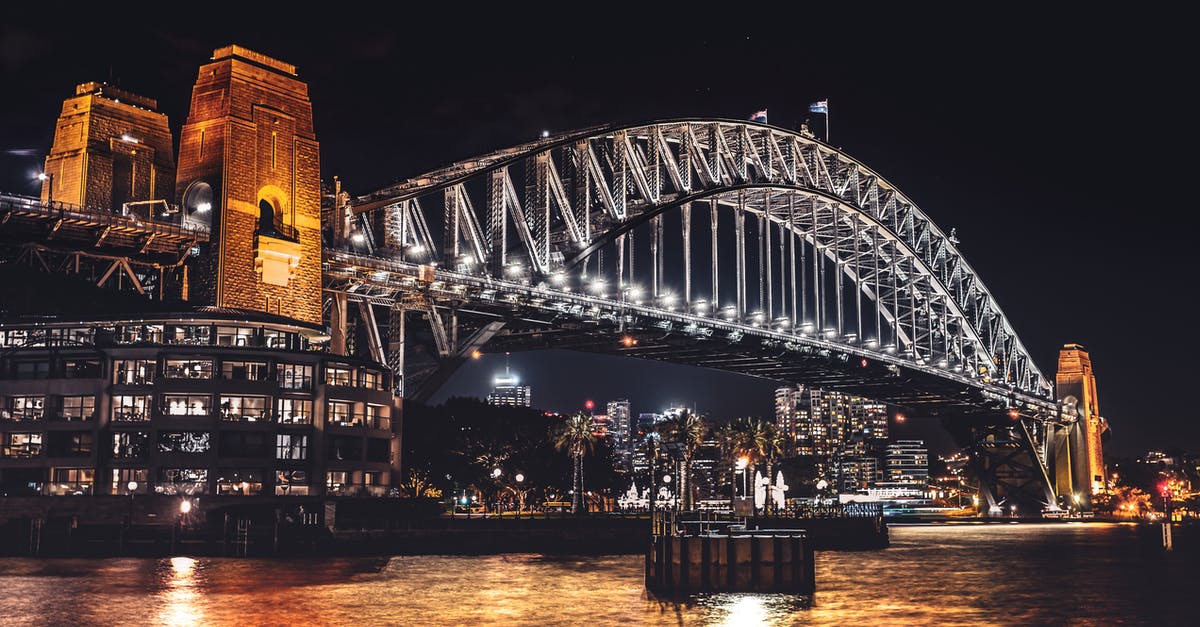 How to learn about funeral customs while traveling in Australia - Sydney Harbour Bridge during Night Time