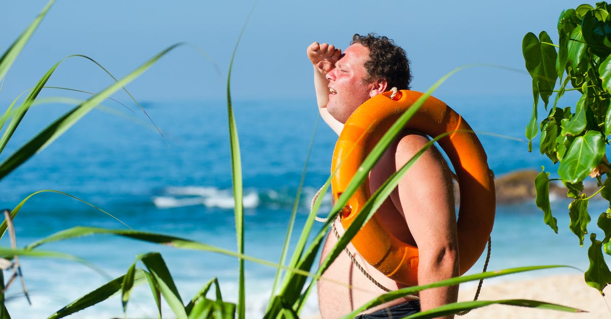 How to Minimize Sweating in Unusually Hot and Humid Weather? - Orange Safety Ring on Man Shoulder Near Body of Water