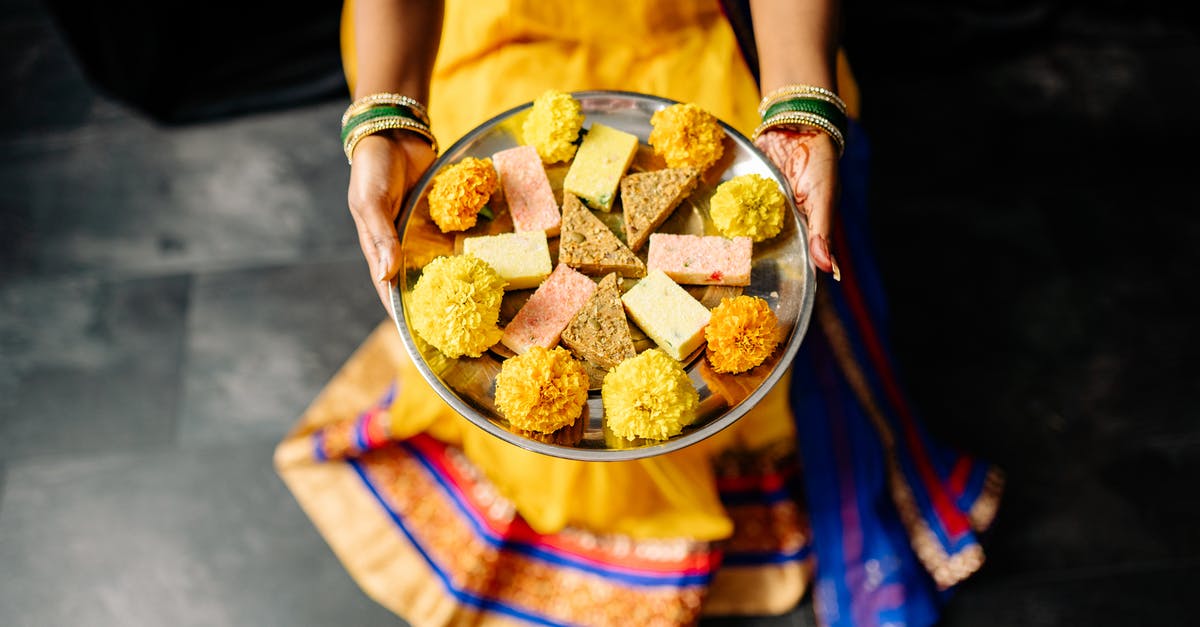 How to order food when traveling in Indian trains? [closed] - Woman Carrying a Plate of Desserts 