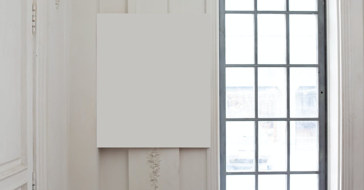 How to post a picture card? - Blank frame on wall near window