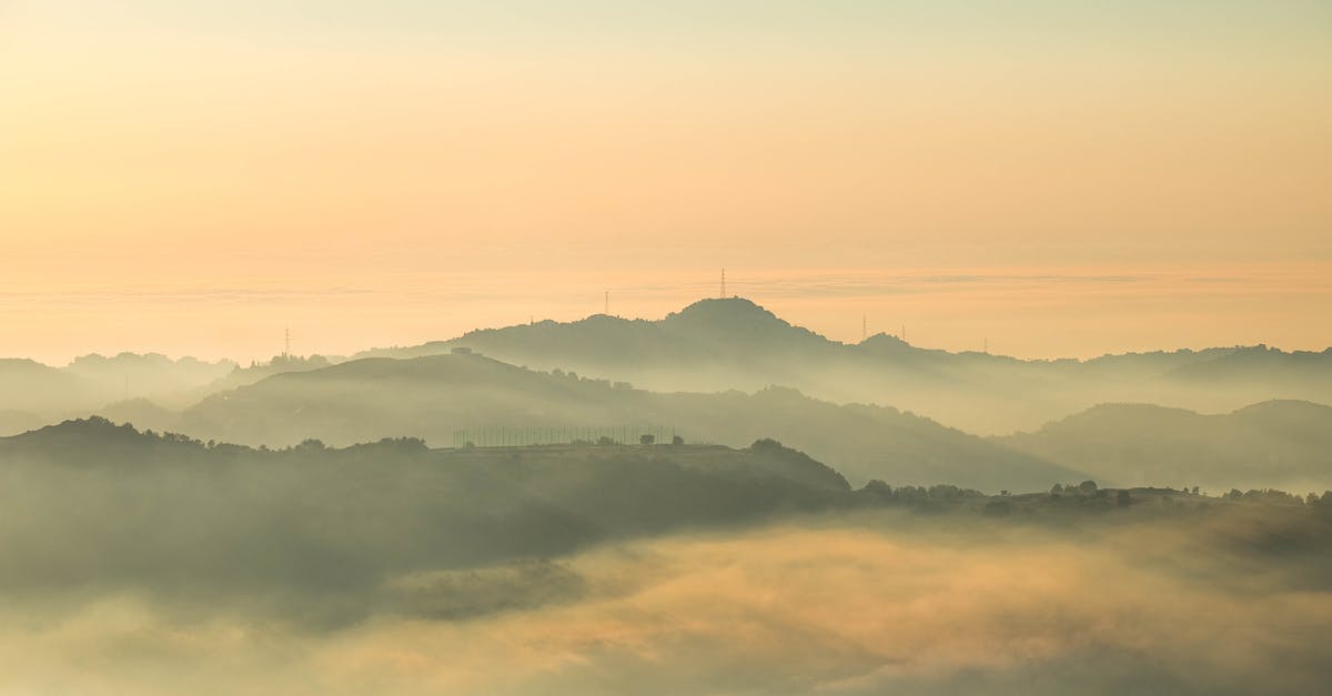 How to travel to Lebanon without flying? - View of Foggy Mountains